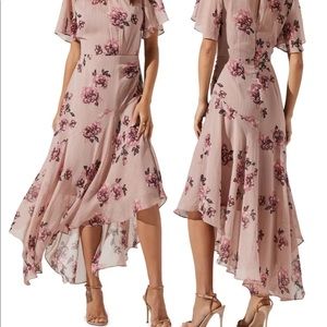 Flutter Sleeve Midi Dress
DARK BLUSH MULTI FL / S
